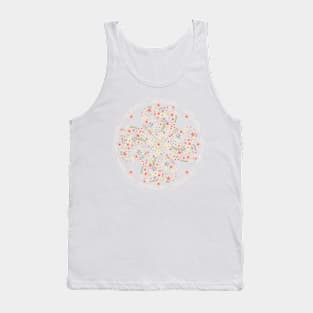 Clover Heart Floral Mandala Tank Top